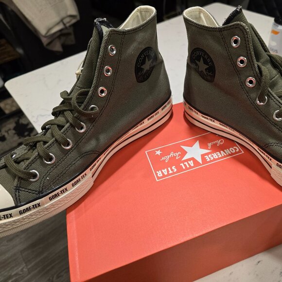 Converse Chuck 70 Gore-Tex High Top Mountain UTILITY BLACK A08566C MENS 10 New - Picture 1 of 15